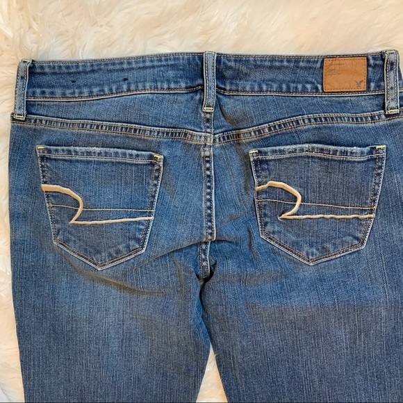 American Eagle Stretch Skinny Dark Wash Jeans 6 - Picture 8 of 9